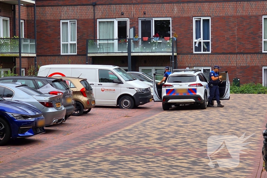 Meerdere banden lek gestoken van bedrijfsbus