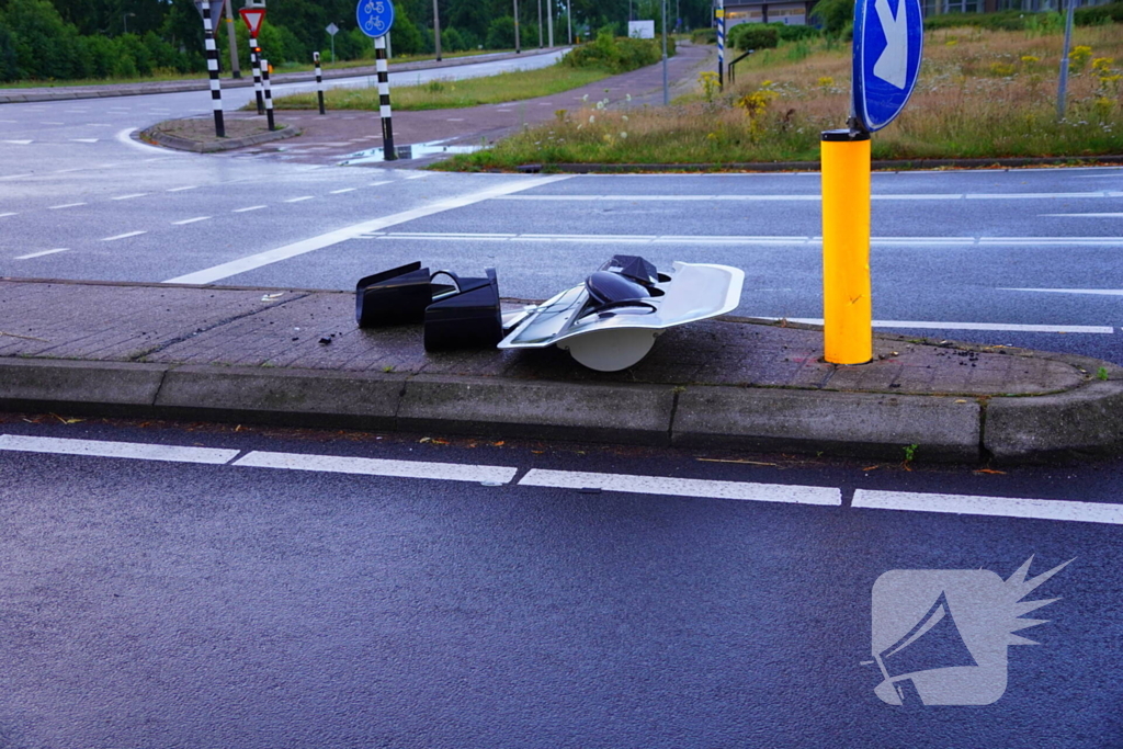 Auto klapt op verkeerslicht