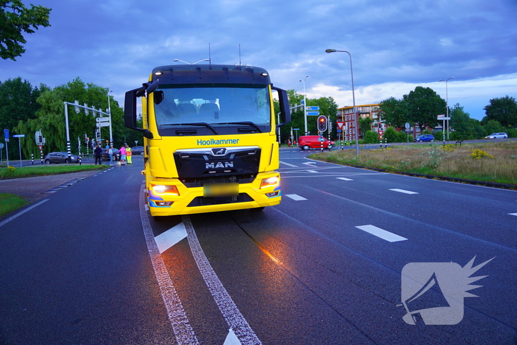 Auto klapt op verkeerslicht