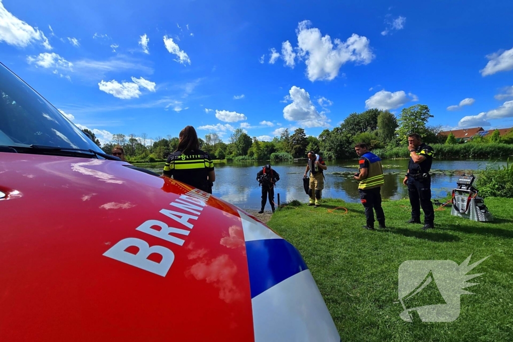 Grote inzet bij waterincident