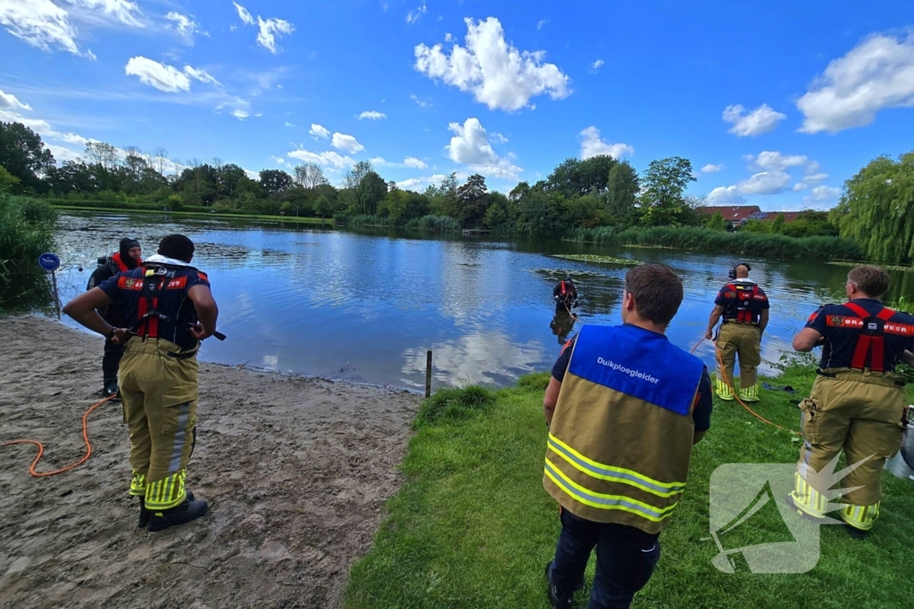 Grote inzet bij waterincident