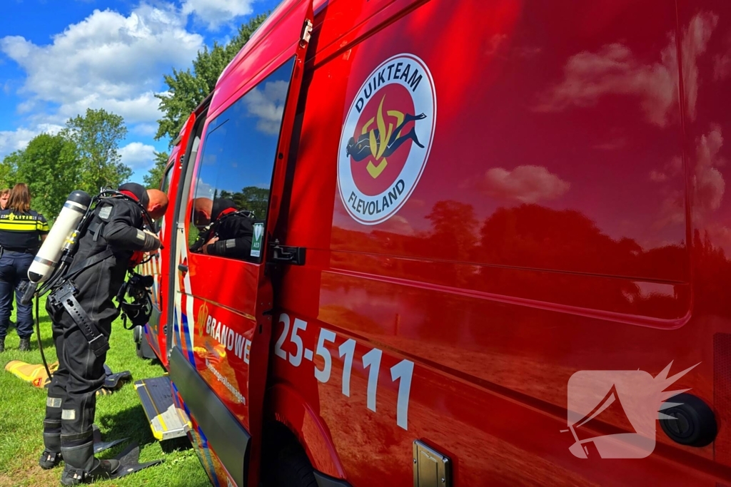 Grote inzet bij waterincident