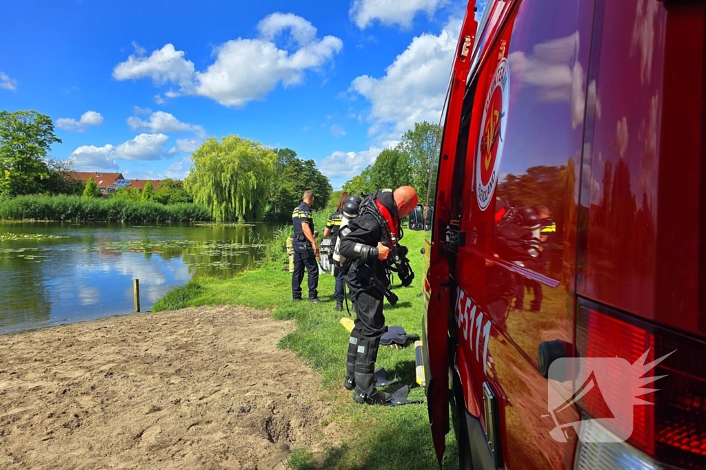 Grote inzet bij waterincident