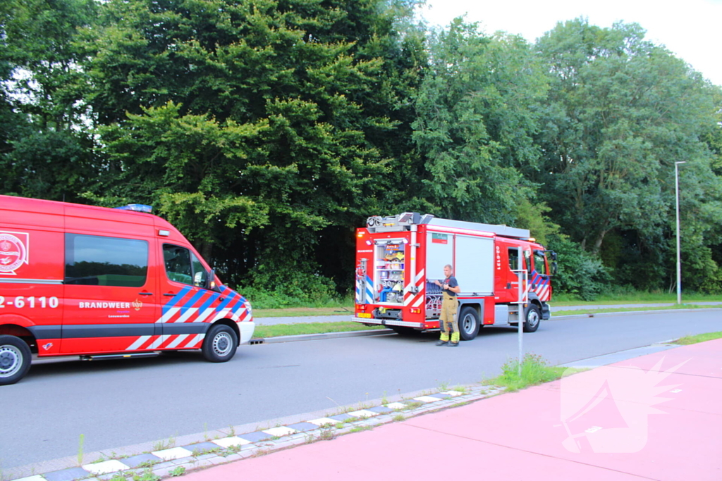 Droog gras veroorzaakt buitenbrand
