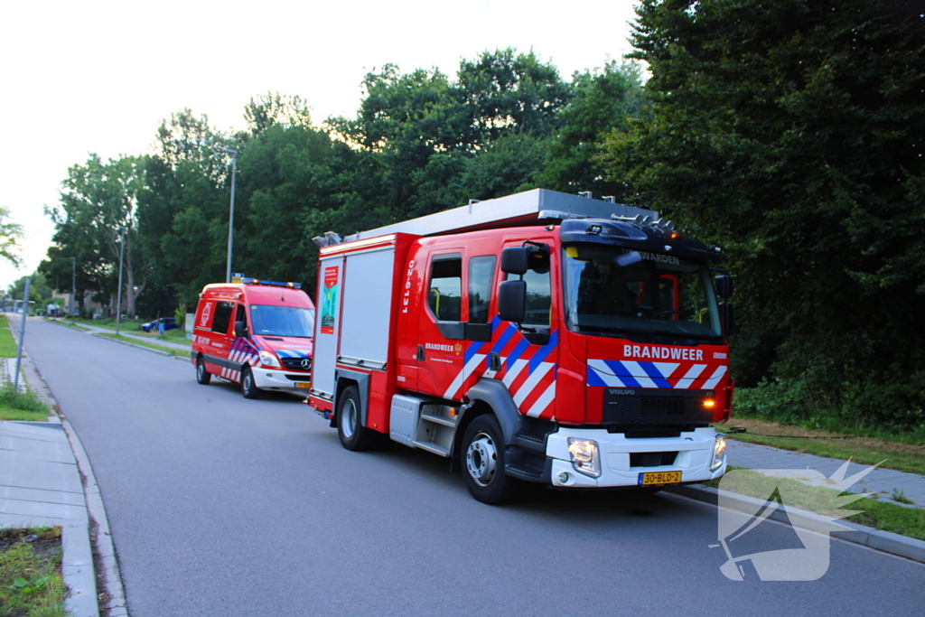 Droog gras veroorzaakt buitenbrand