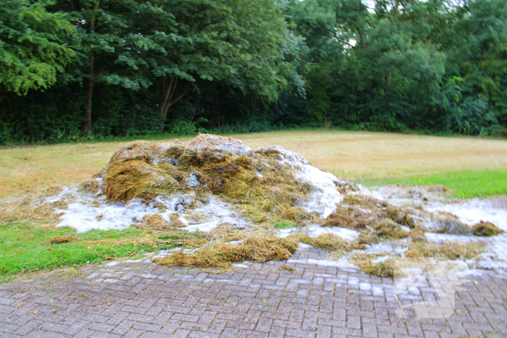 Droog gras veroorzaakt buitenbrand