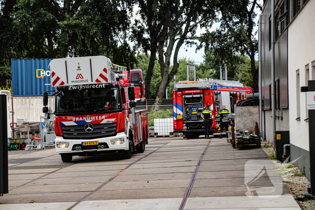 Geen gewonden bij brand in industrie