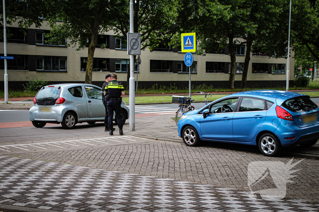 Fietser gewond door voorrangsfout