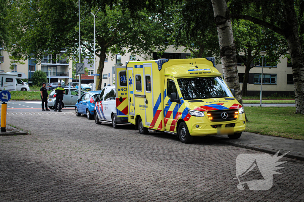 Fietser gewond door voorrangsfout