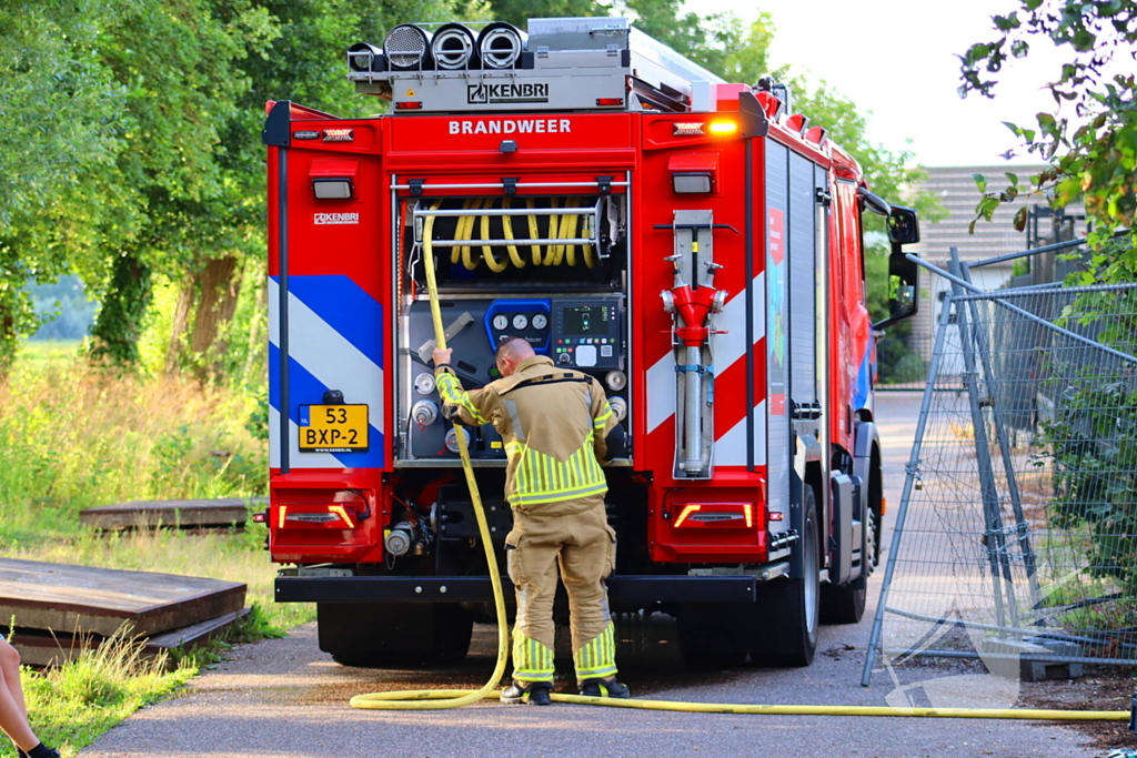 Wederom brand in slooppand
