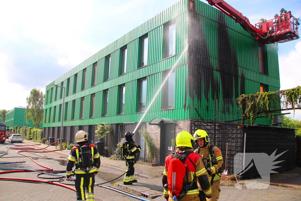 Snelle opschaling voor woningbrand