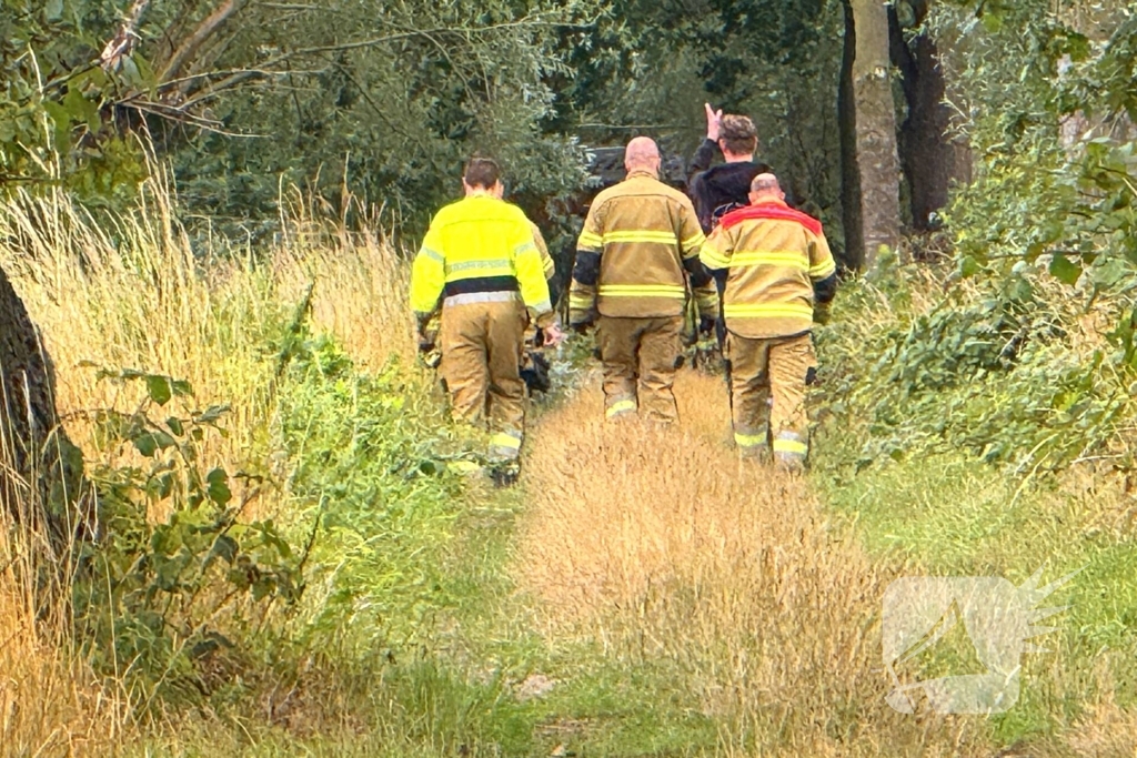 Buitenbrand aan fietspad onder controle