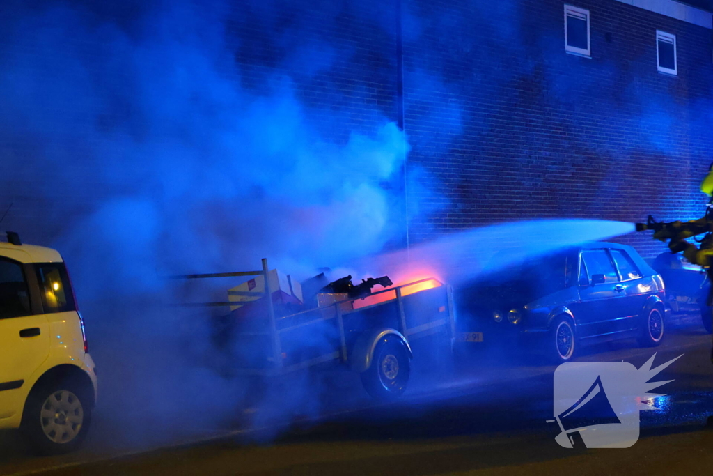 Alerte bewoner meldt vlammen vanaf industrieterrein