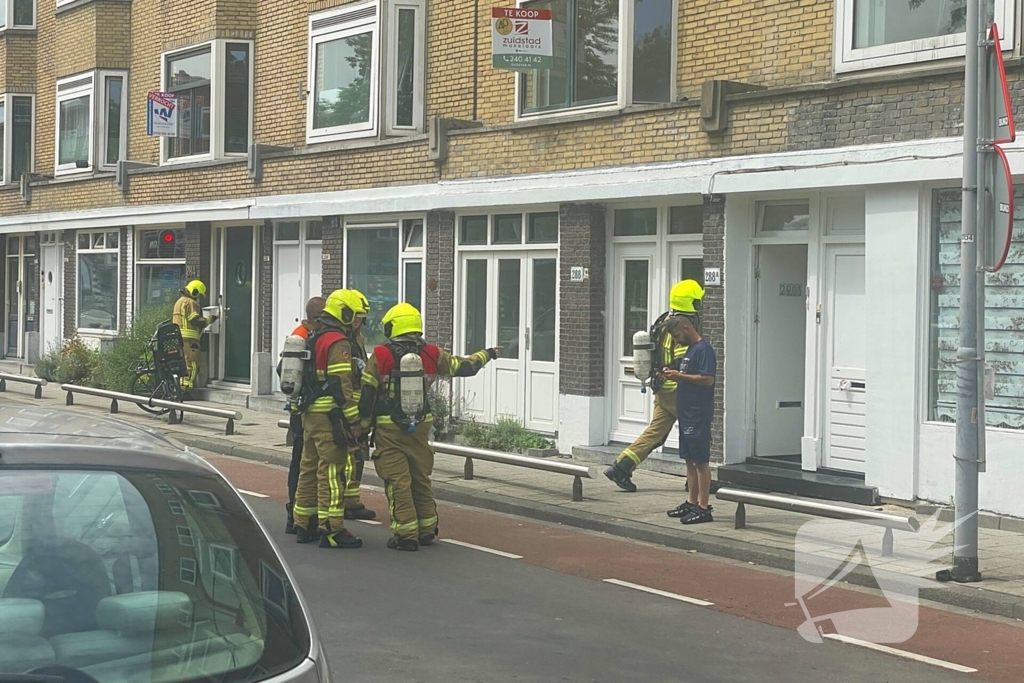 Brandweer bestrijdt incident met gevaarlijke stoffen