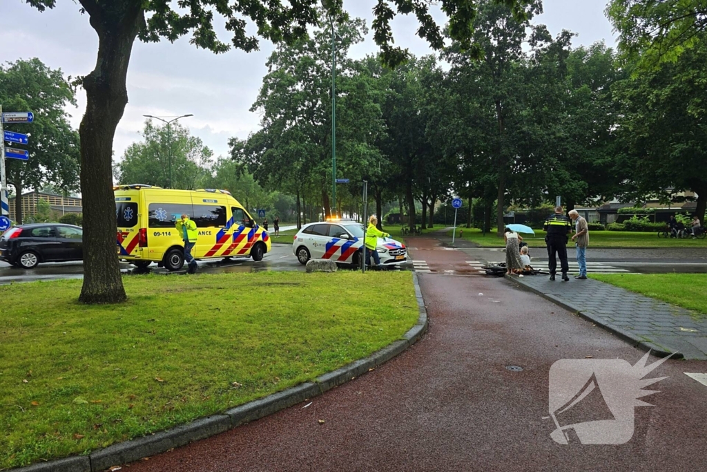 Fietser gewond bij aanrijding met auto