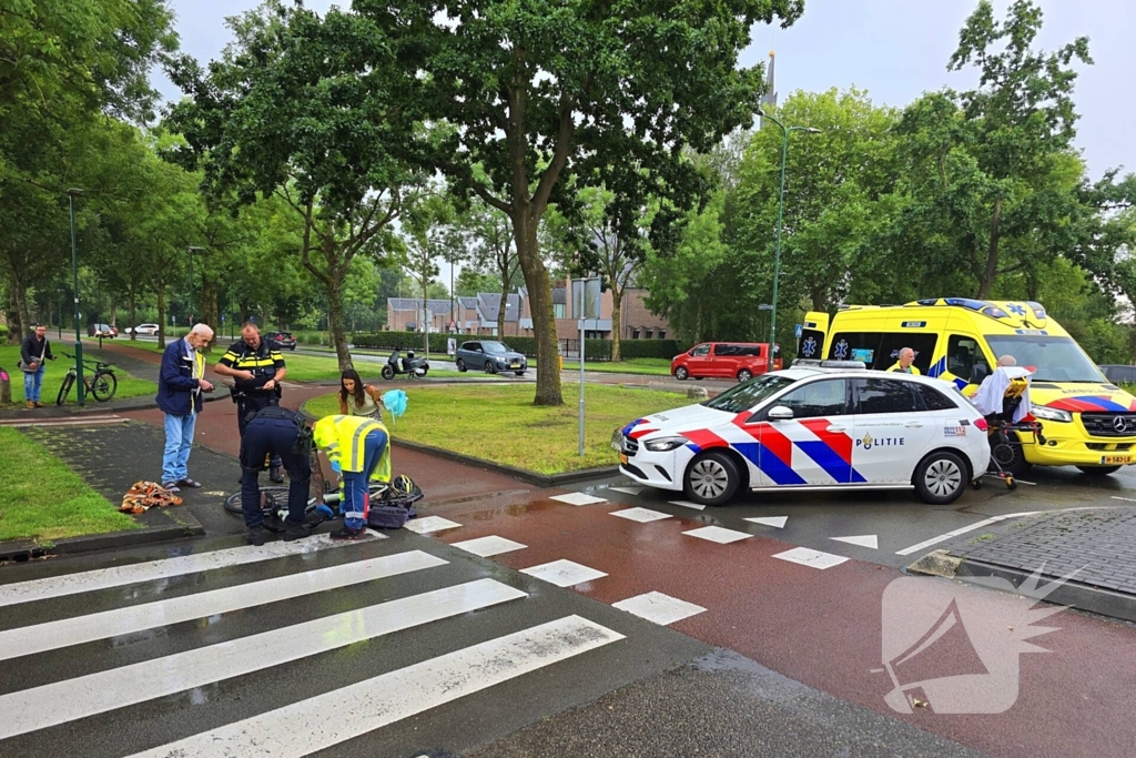Fietser gewond bij aanrijding met auto