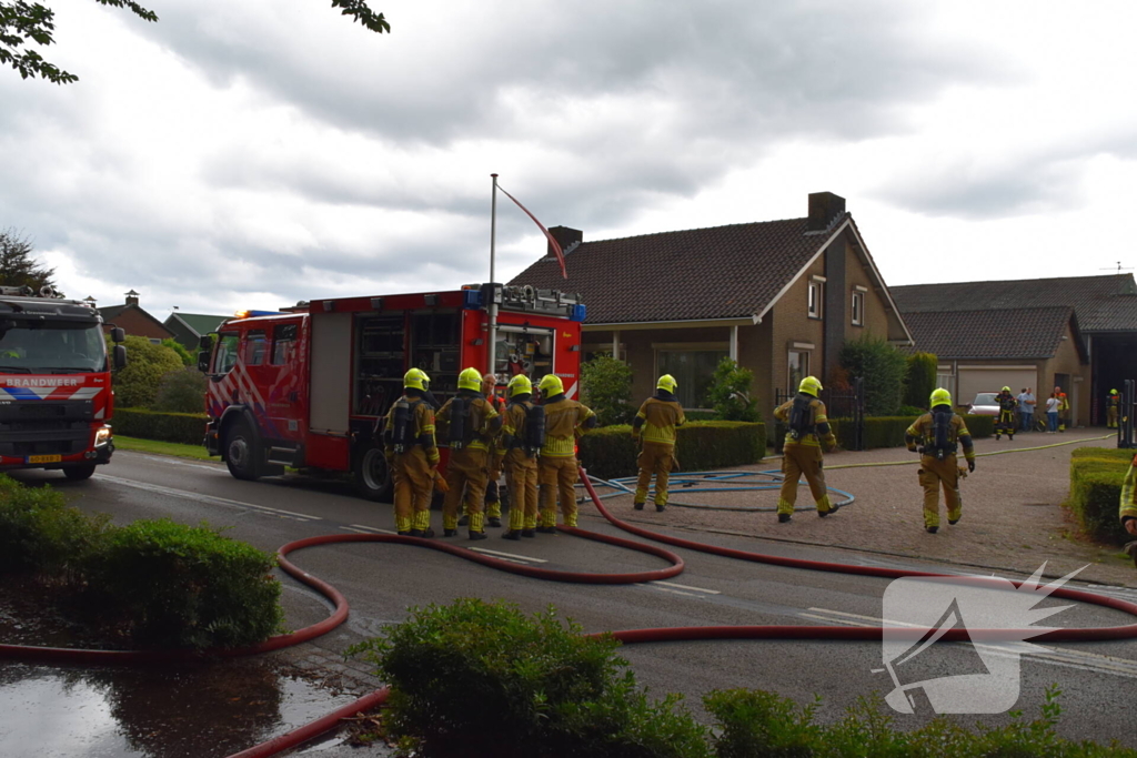 Brand overslag in schuur voorkomen
