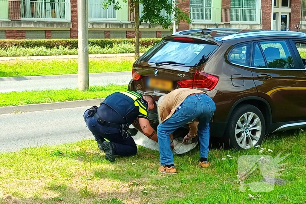 Kop-staartbotsing in de middag