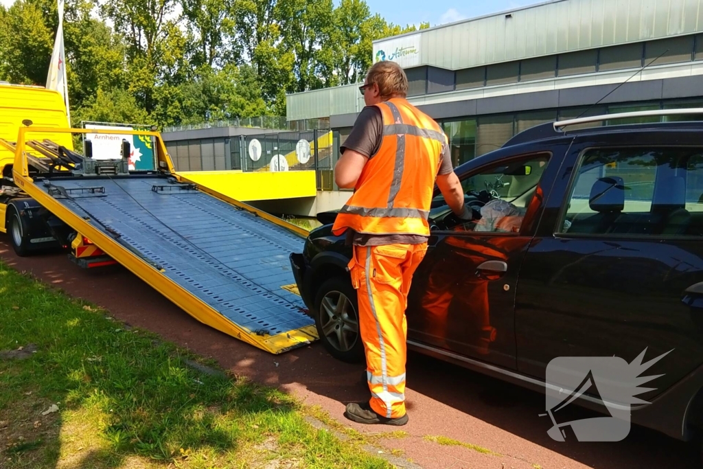 Kop-staartbotsing in de middag