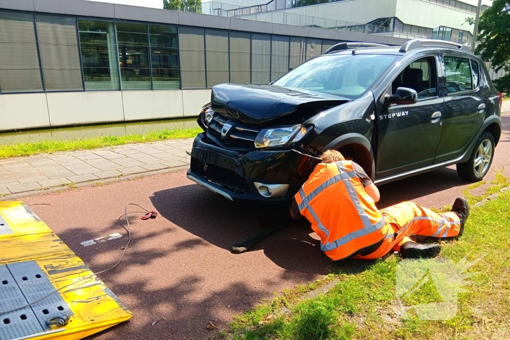 Kop-staartbotsing in de middag