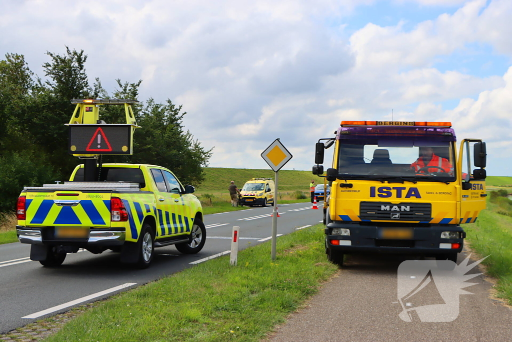 Kop-staartbotsing zonder slachtoffers