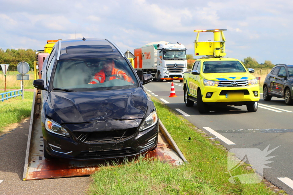 Kop-staartbotsing zonder slachtoffers