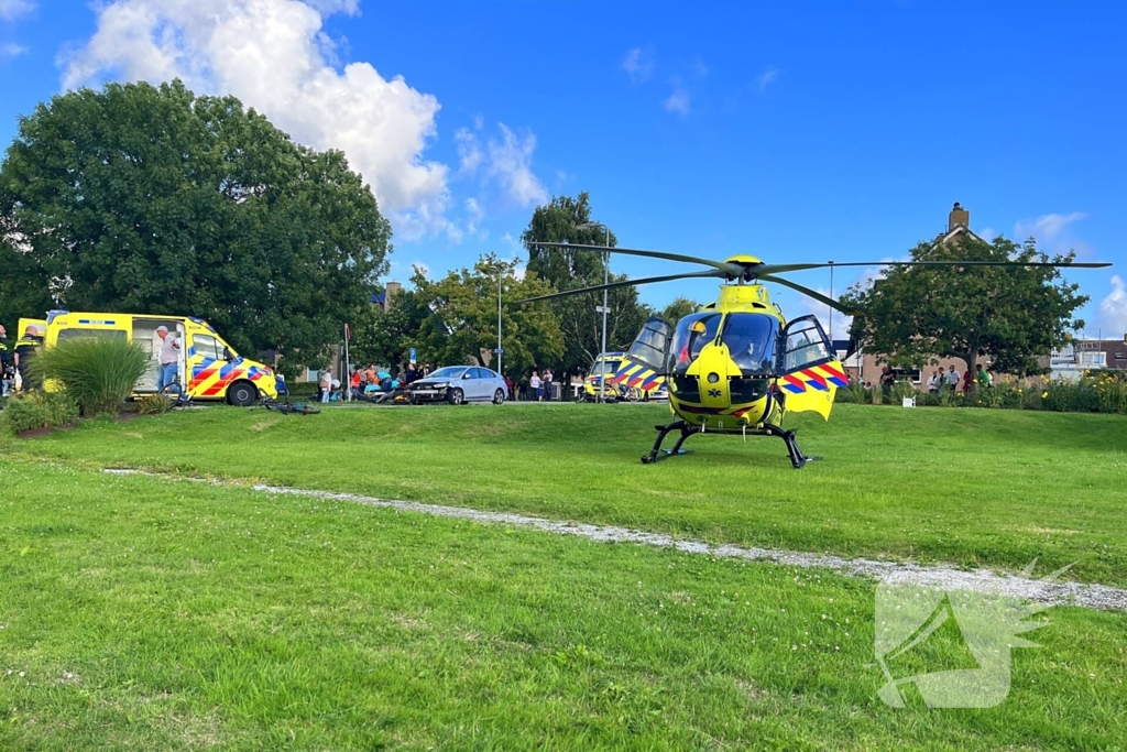 Brommerrijder zwaargewond bij aanrijding