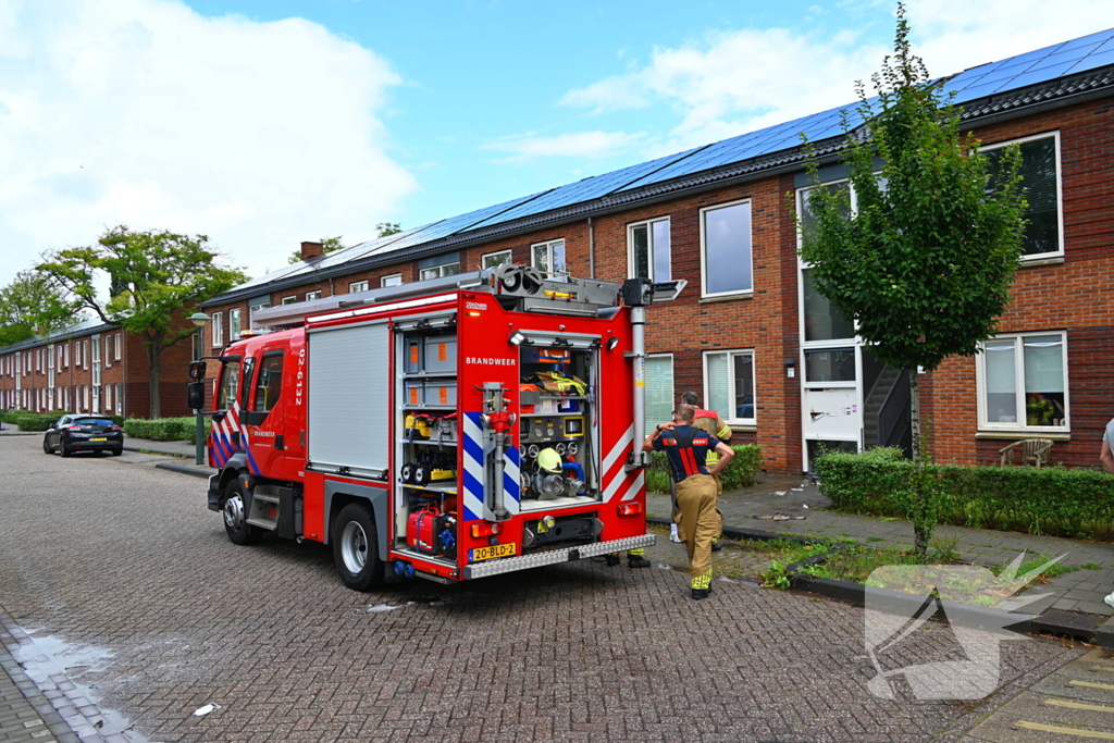 Brand in brievenbus portiekflat