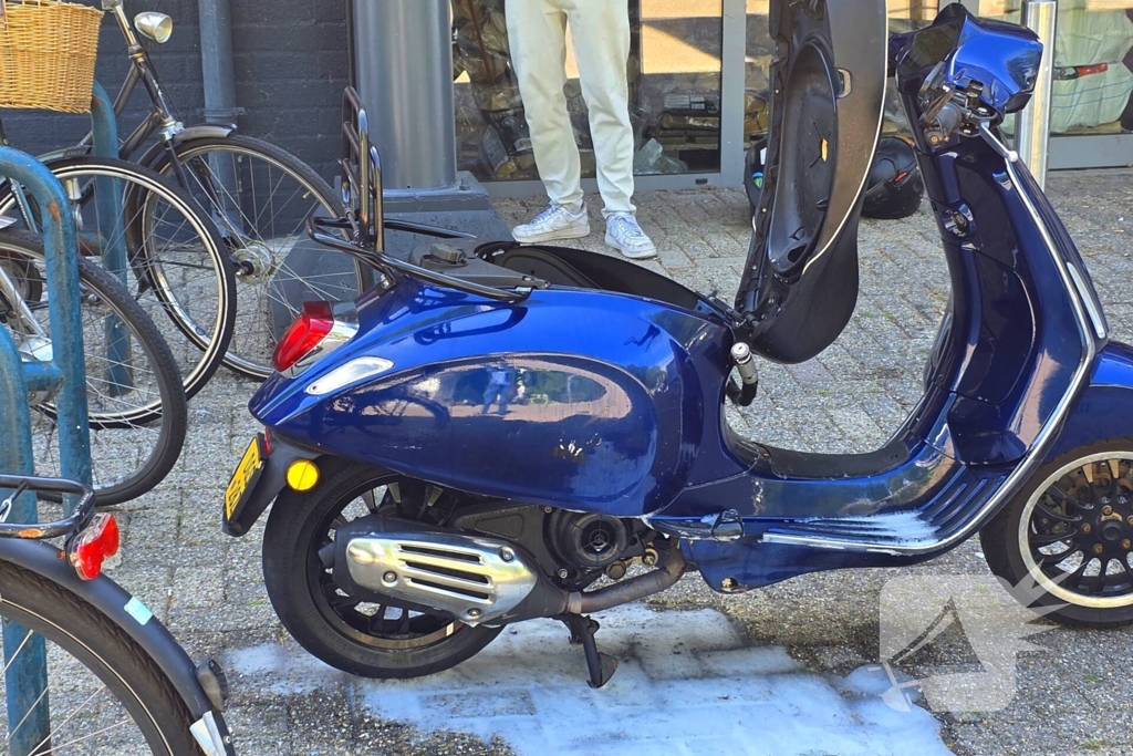 scooter brandt voor bouwmarkt