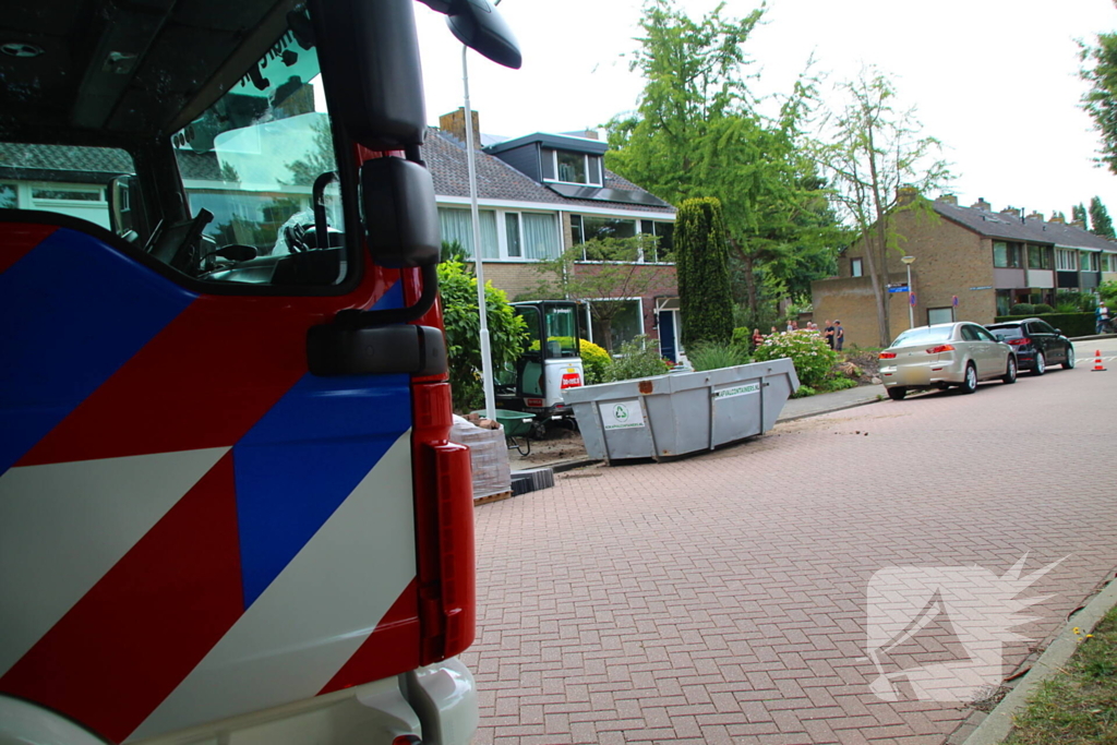 Graafmachine veroorzaakt gaslek