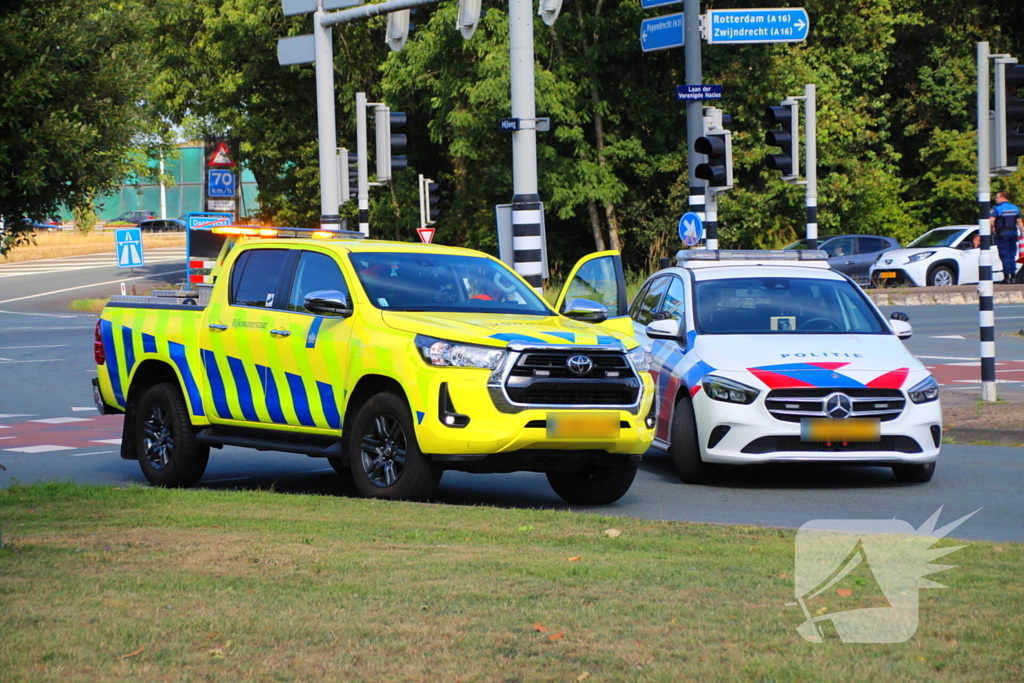 Vrachtwagen slaat om