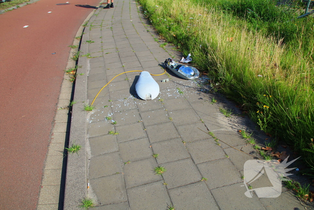 Vrachtwagen slaat om