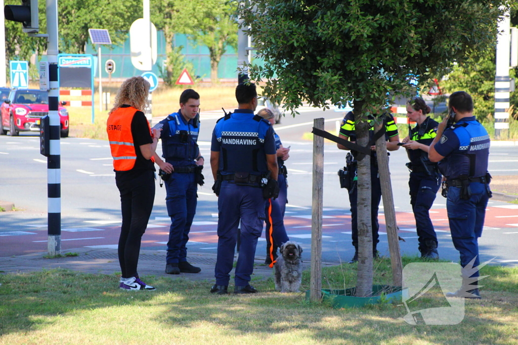 Vrachtwagen slaat om