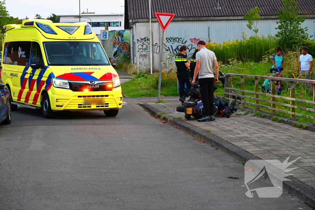 Scooterrijder gecontroleerd op letsel