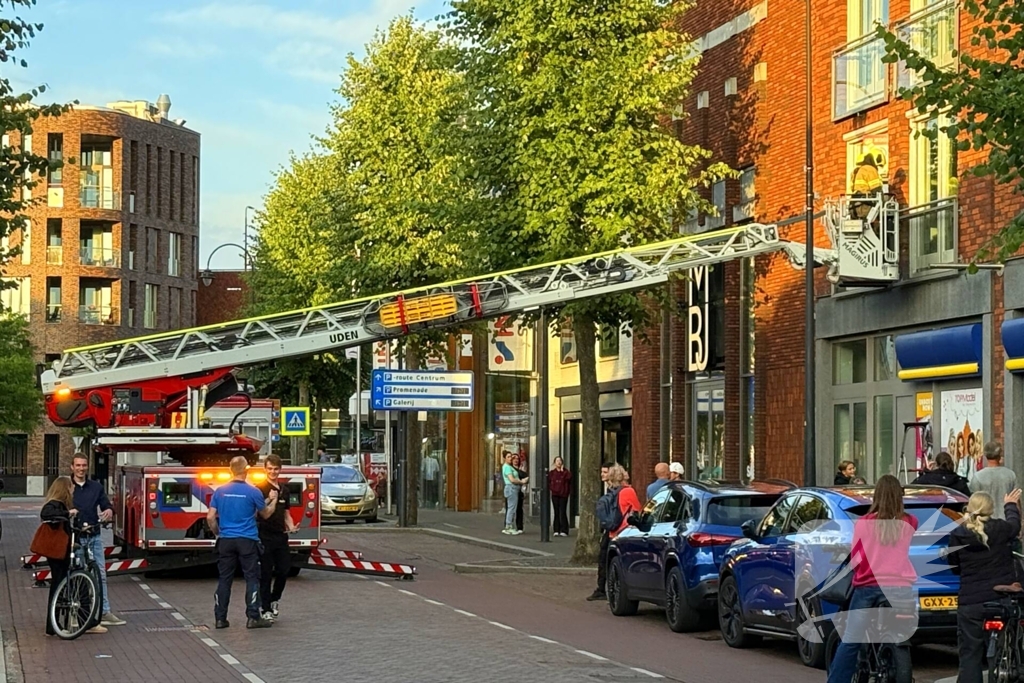 Brandweer bevrijdt duif uit benarde situatie