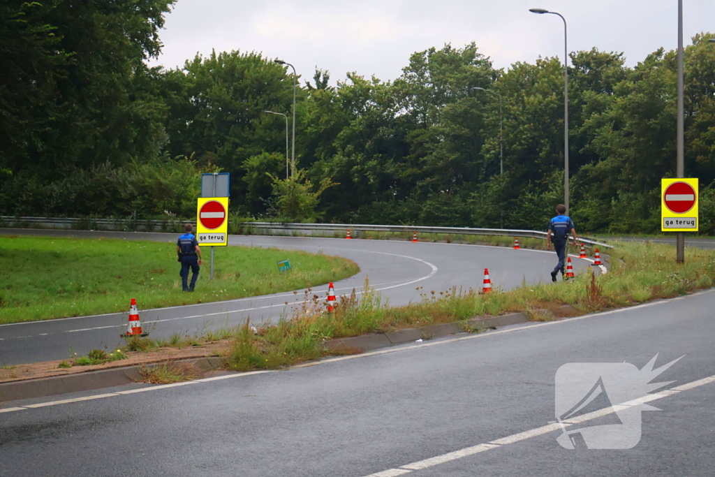 Auto uit de bocht bij ongeval