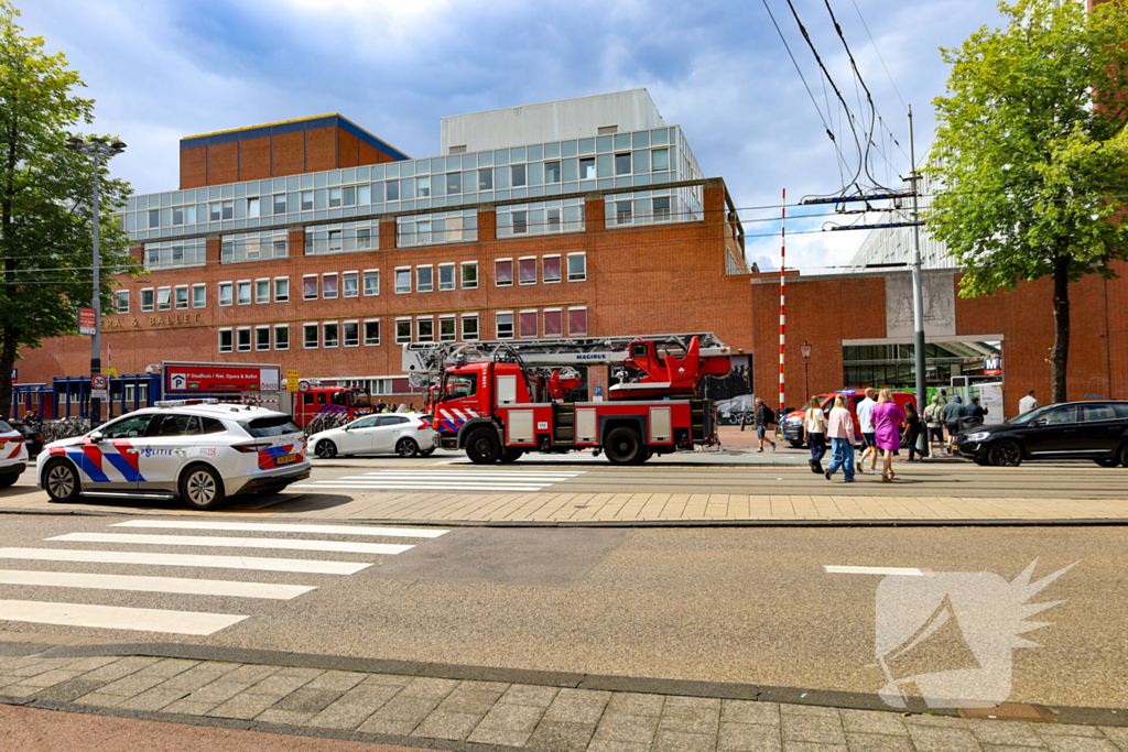 Brand in muziektheater leidt tot ontruiming