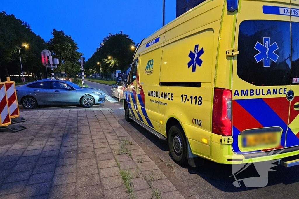 Ongeval tussen auto en scootmobiel