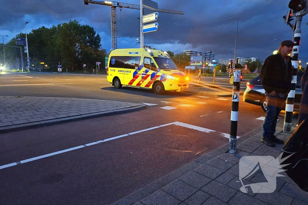 Ongeval tussen auto en scootmobiel