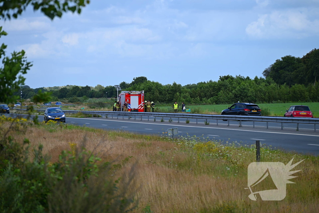 Geen brand bij ongeval maar wel schade