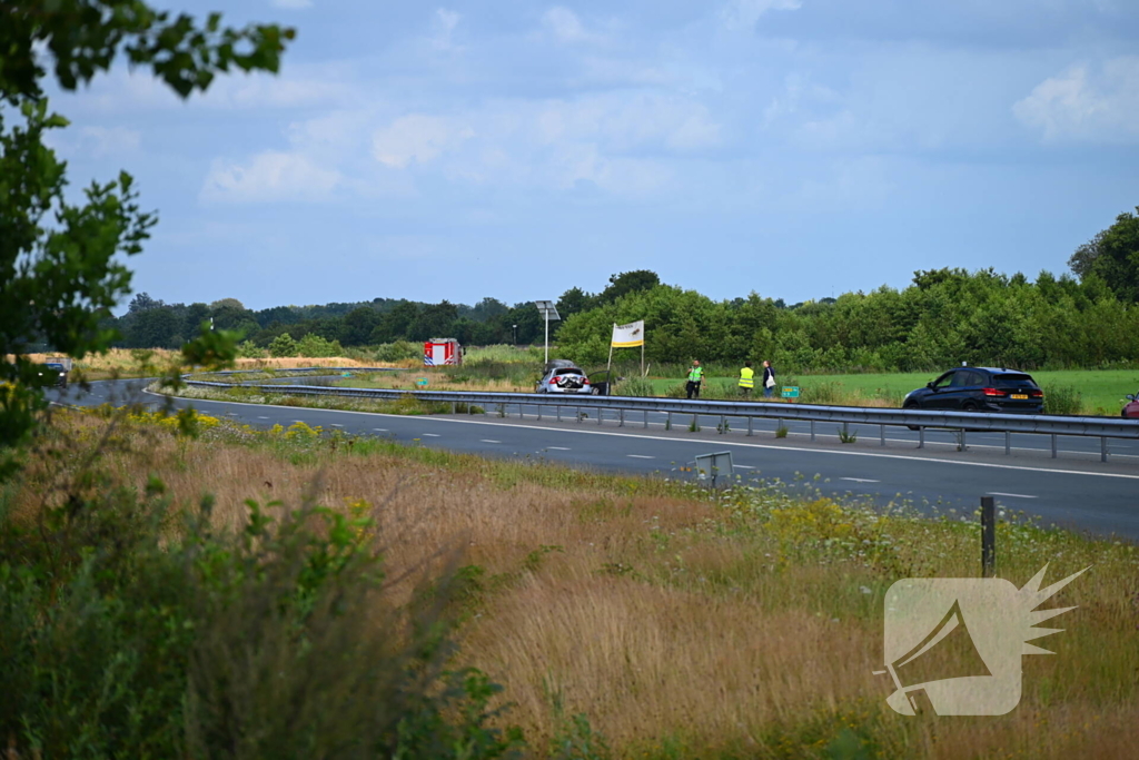 Geen brand bij ongeval maar wel schade