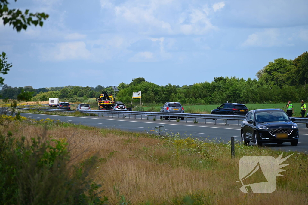 Geen brand bij ongeval maar wel schade