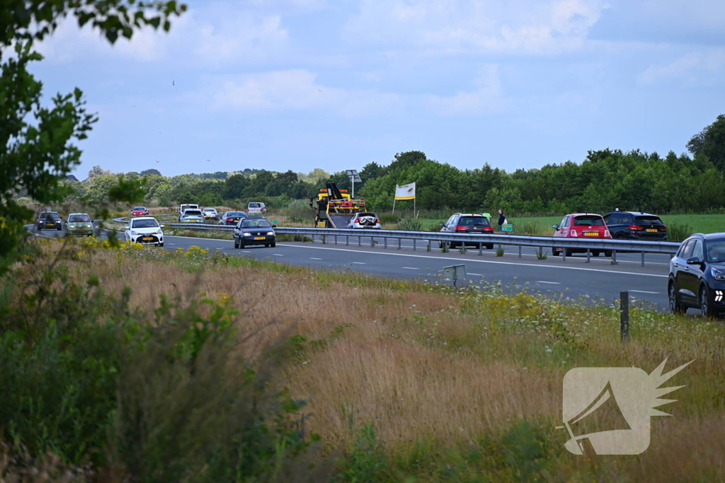 Geen brand bij ongeval maar wel schade