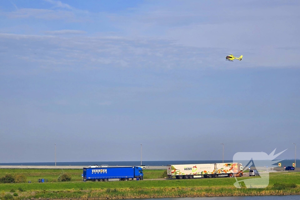 Traumahelikopter ingezet na fietsongeval