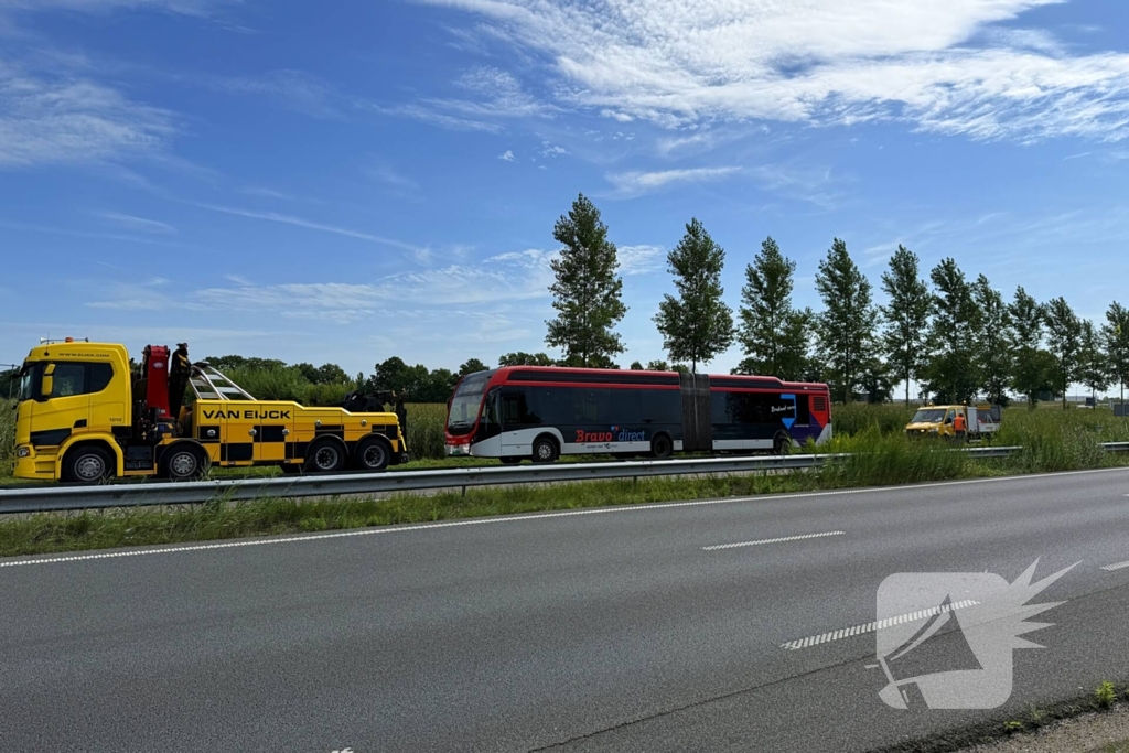 Stadsbus komt stil te liggen door lege accu