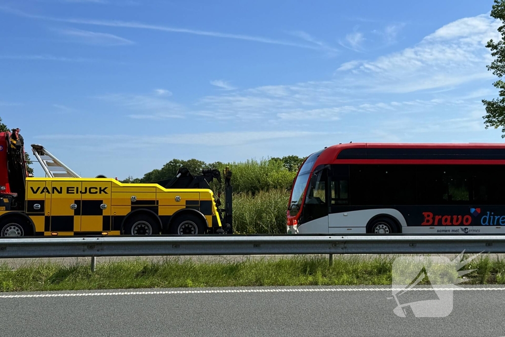 Stadsbus komt stil te liggen door lege accu