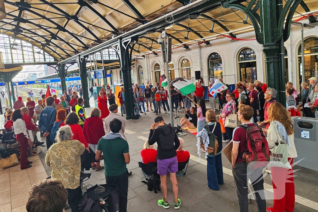 Demonstranten eisen aandacht voor Palestina