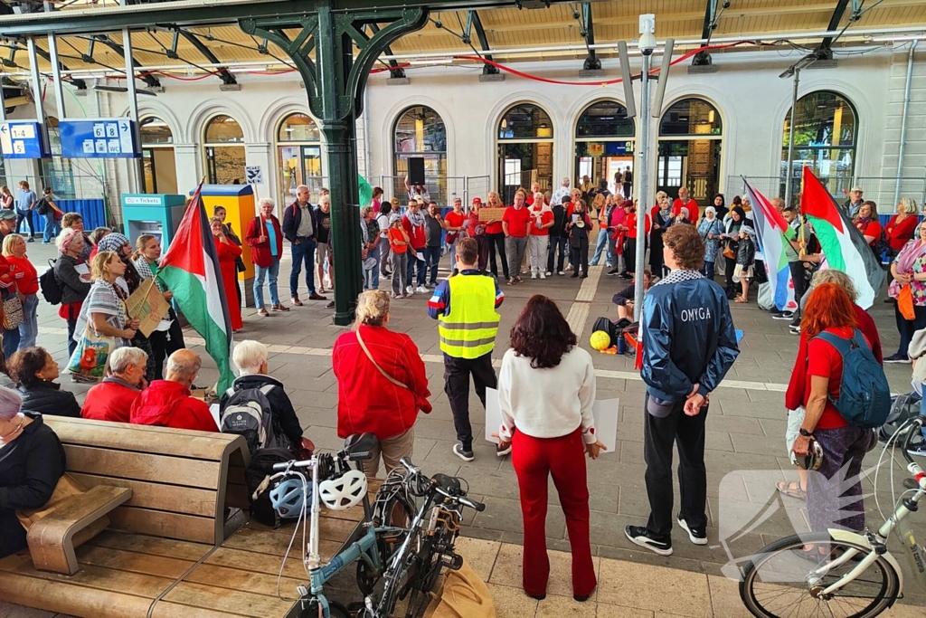 Demonstranten eisen aandacht voor Palestina