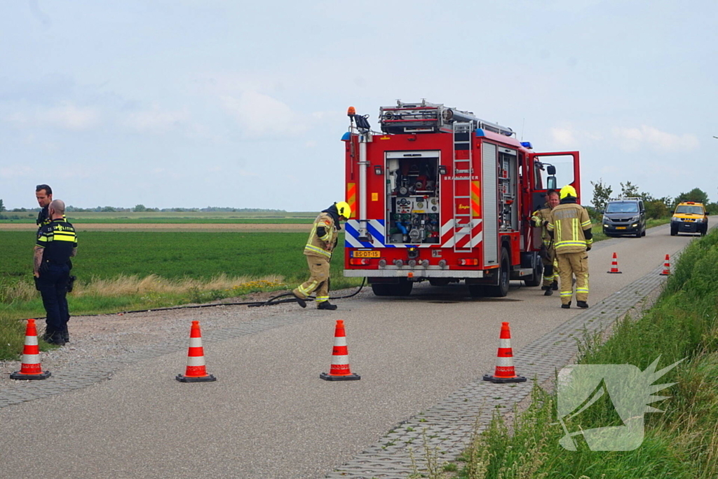 Geslaagde blusactie bij autobrand