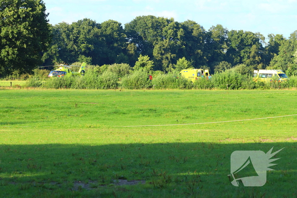 Traumateam ingezet bij noodsituatie in weiland